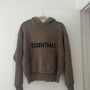 Fear of God Essentials Taupe Knit Sweater